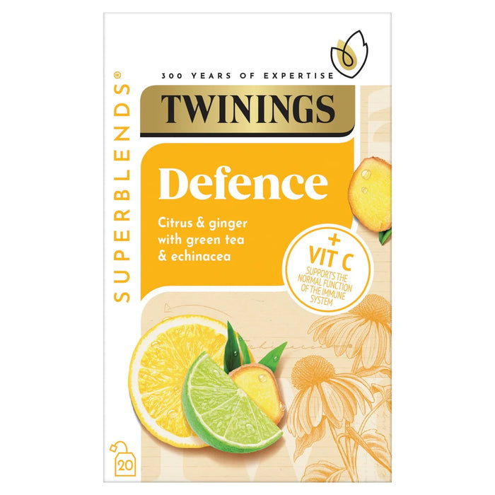 Twinings Superblends Defence with Citrus, Ginger and Green Tea 20 per pack