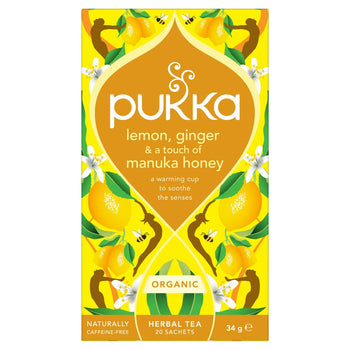 Pukka Organic Lemon & Ginger avec du miel 20 sachets de thé