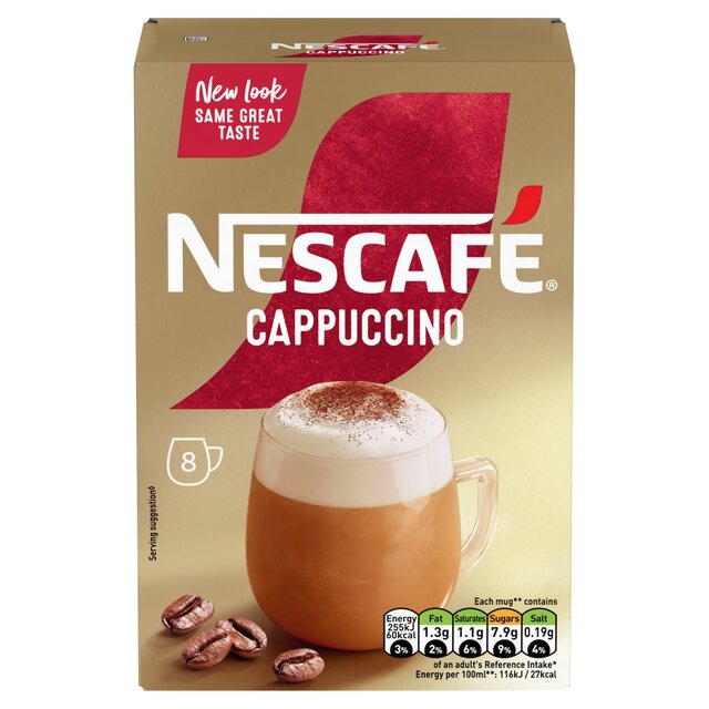 Nescafe Gold Cappuccino Kaffee Instant Kaffee 8 Beutel