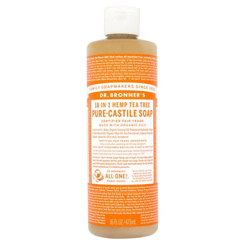 Dr Bronner's Tea Tree Organic polyvalent de savon liquide pur-castile 473 ml