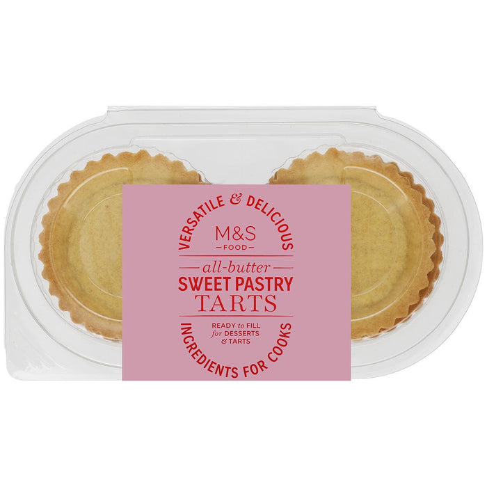 M&S All Butter Sweet Pastry Tartlets 144G
