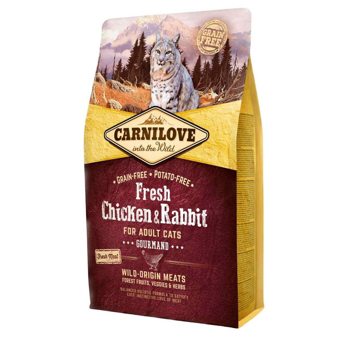 Carnilove Fresh Chicken & Rabbit Adult Cat Food 2kg