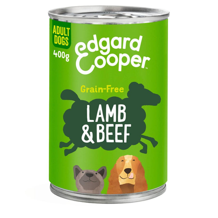 Edgard & Cooper Erwachsener Grain Free Wet Dog Food mit Lamm & Rindfleisch 400g