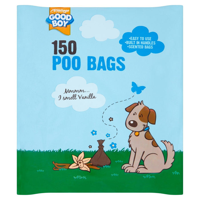 Boy Boy Dog Poo Bolsas 150 por paquete
