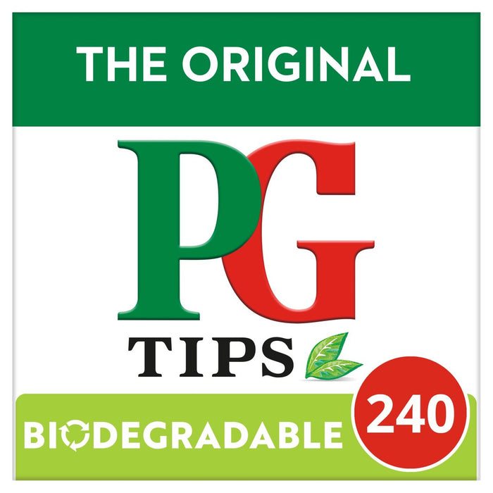 PG TIPS Sentiers de thé biodégradables d'origine 240 par paquet