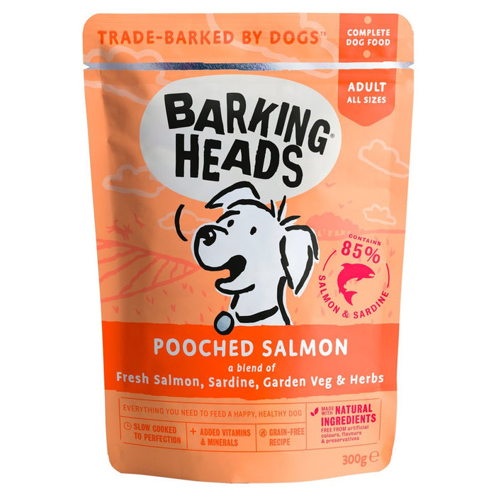 Barking Heads Pooched Salmon Wet Dog Food Pouch 300g