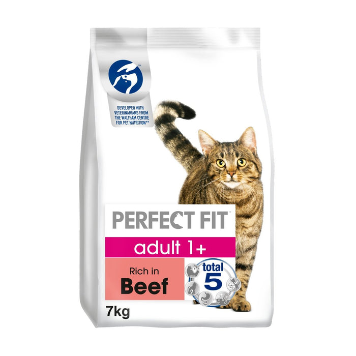 Perfect Fit Cat complet complet adulte 1+ bœuf eCom seulement 7 kg