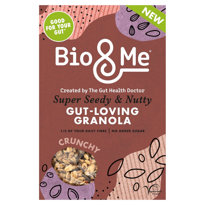 Bio & Me Granola Super Seedy & Nutty Gut Loving Prebiótico 360G